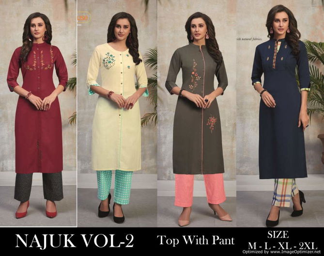 Tunic House Najuk 2 Latest Ethnic Wear Kurti With Bottom Collection